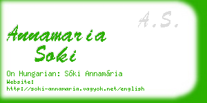 annamaria soki business card