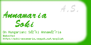 annamaria soki business card